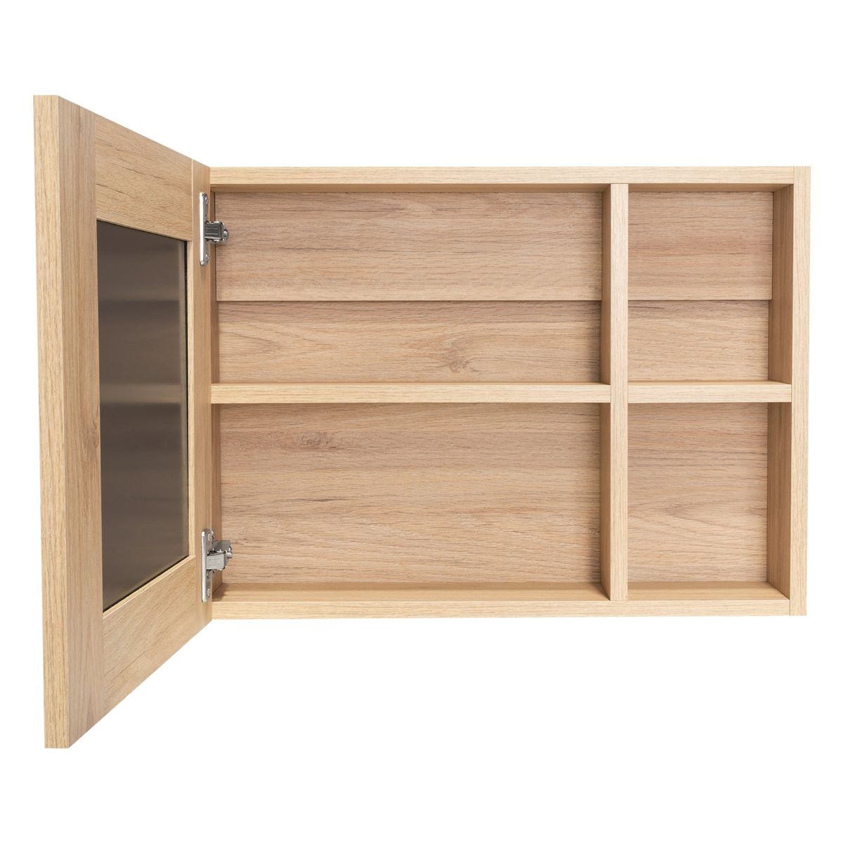 TUHOME - Botiquin Para Baño Cairo 40x55x121 Cm Rovere Con Espejo