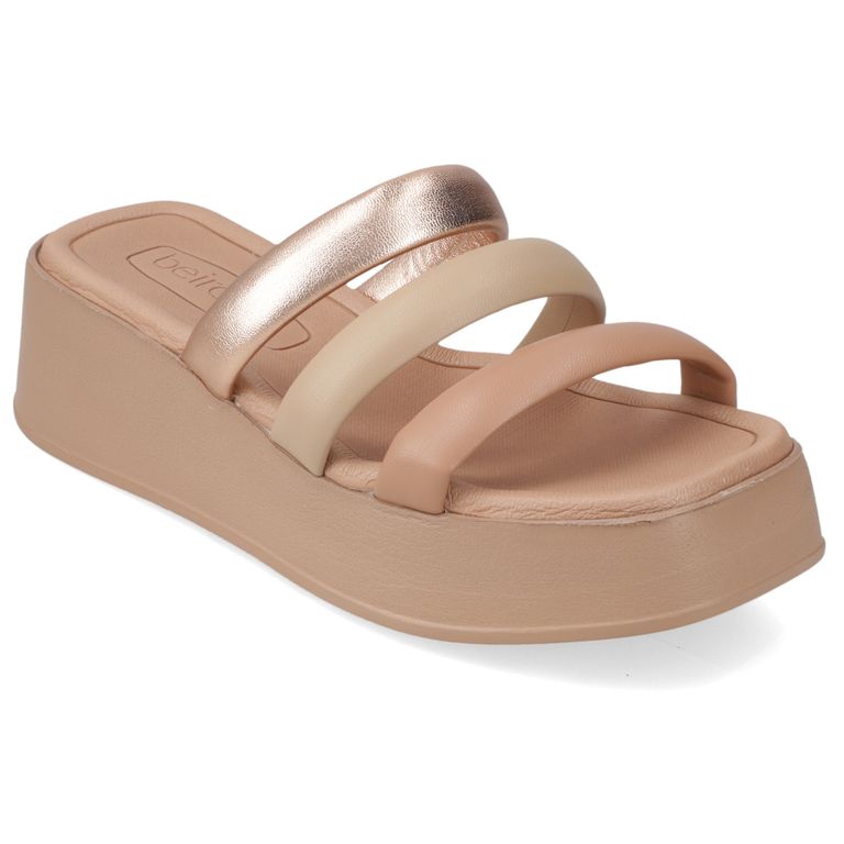 Sandalia Nude Ecocuero Metalizado
