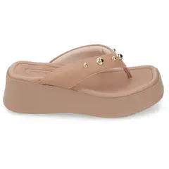 BEIRA RIO - Sandalia Nude Ecocuero