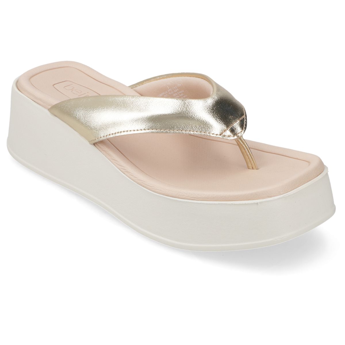 BEIRA RIO - Sandalia Dorado Beira Rio Ecocuero Metalizado