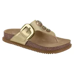 BEIRA RIO - Sandalia Dorado Ecocuero Metalizado