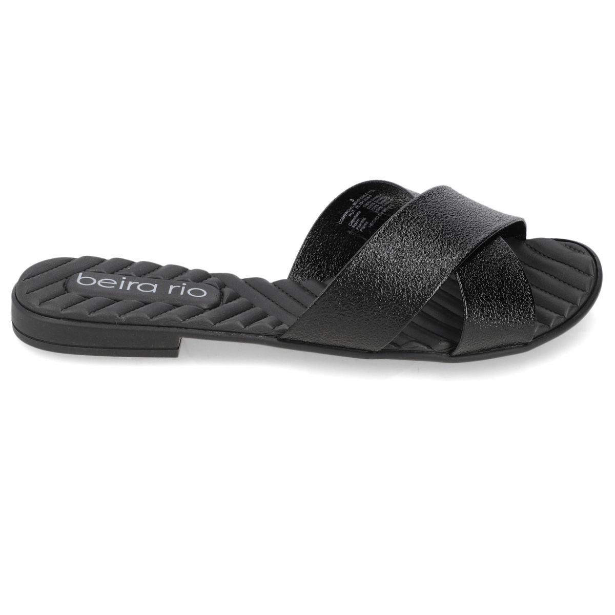BEIRA RIO - Sandalia Negro Beira Rio Textil Glitter