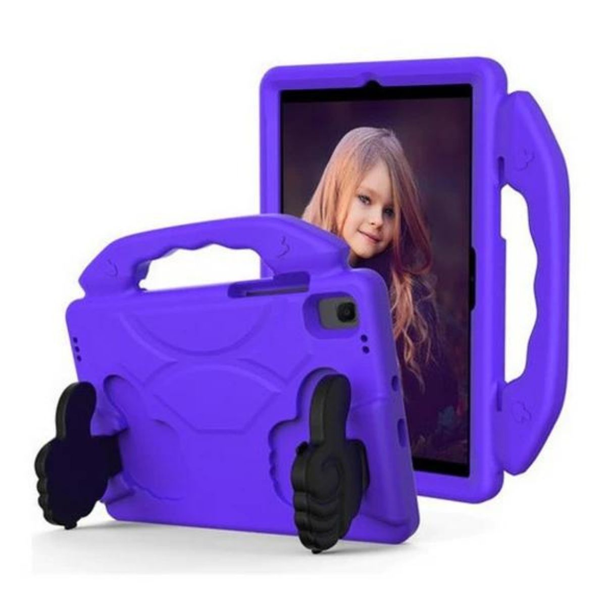 GENERICO - Carcasa Niños Anti-golpes Para Tablet Samsung A9 8.7 X110 Morado