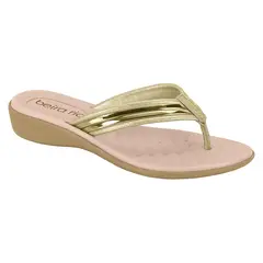BEIRA RIO - Sandalia Dorado Ecocuero Metalizado