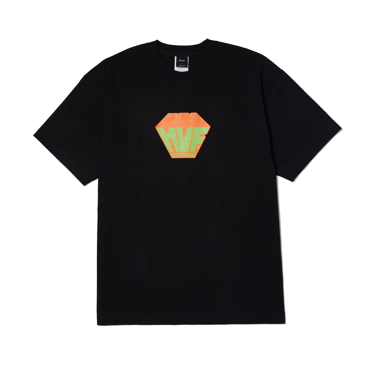 HUF - Polera negra hombre algodón HUF