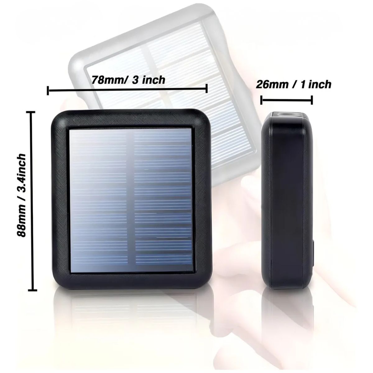 GENERICO - Cargador Inalámbrico Powerbank 10000mah Carga Solar 4 cables