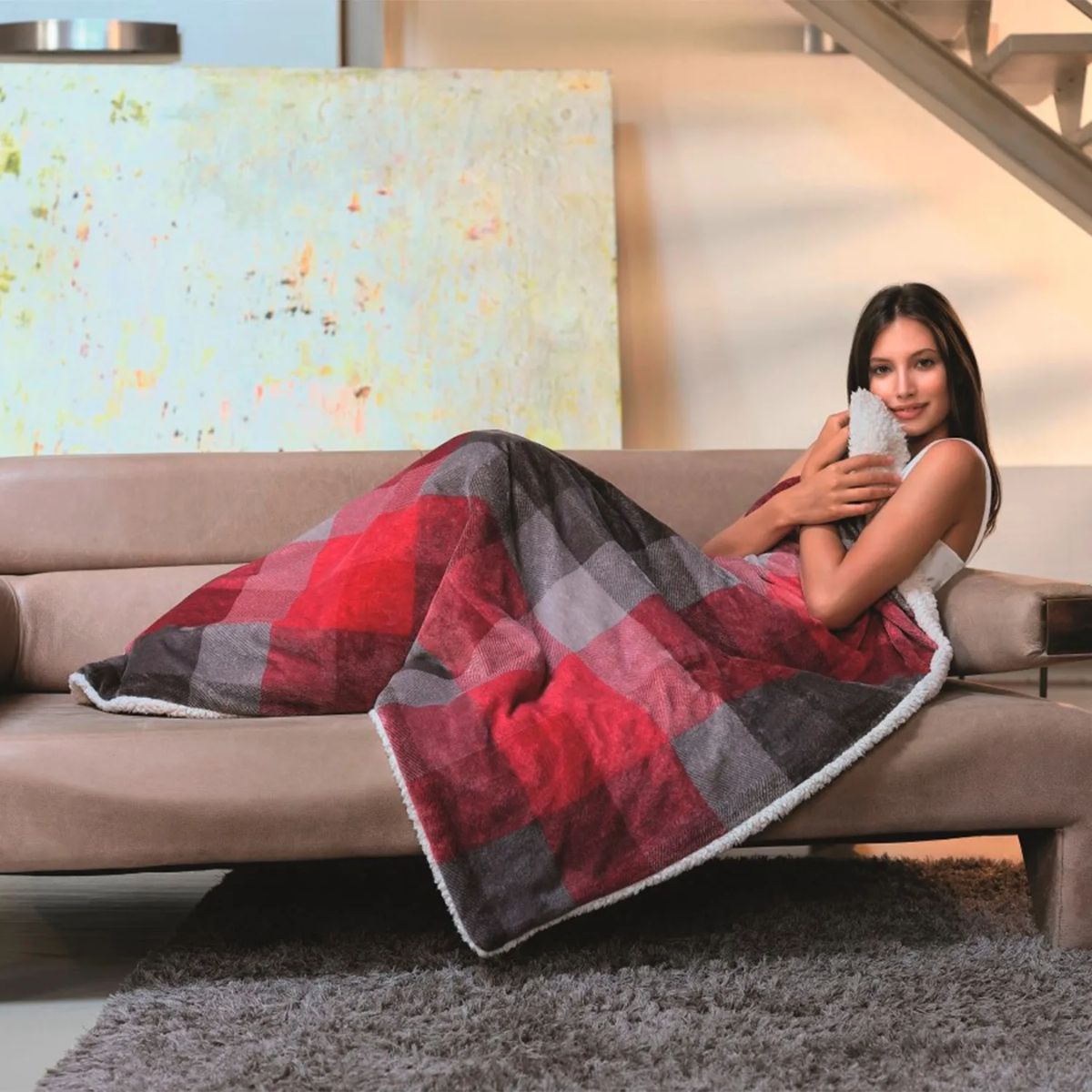 IMETEC - Manta Eléctrica Scaldasonno Cuadrillé 120X160 cms