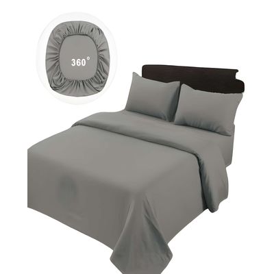 Imagen 2 del producto SABANAS DE 500 HILOS 2 PLAZAS GRIS