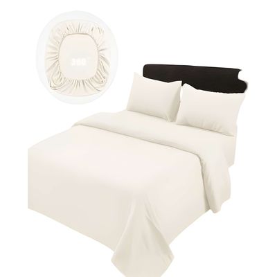 Imagen 2 del producto SABANAS DE 500 HILOS 2 PLAZAS BEIGE CLARO