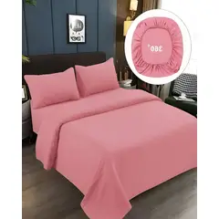 GENERICO - SABANAS DE 500 HILOS 2 PLAZAS ROSA