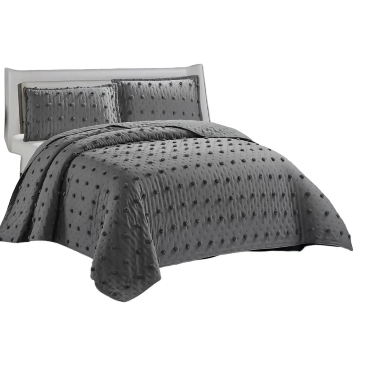 GENERICO - quilt cubrecama TUFTING DE LUJO SUAVE 2 PLAZAS T03