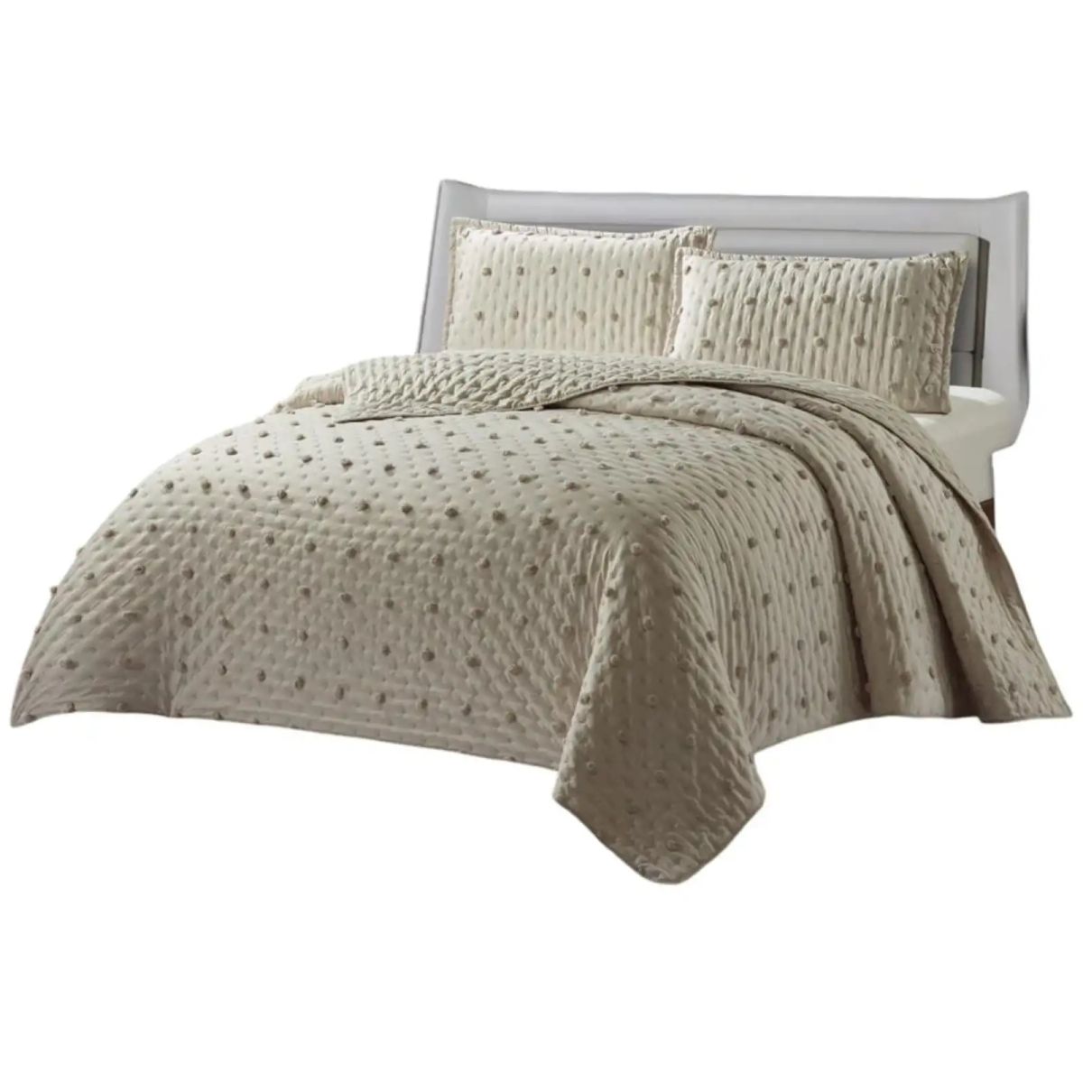 GENERICO - quilt cubrecama TUFTING DE LUJO SUAVE 2 PLAZAS T06