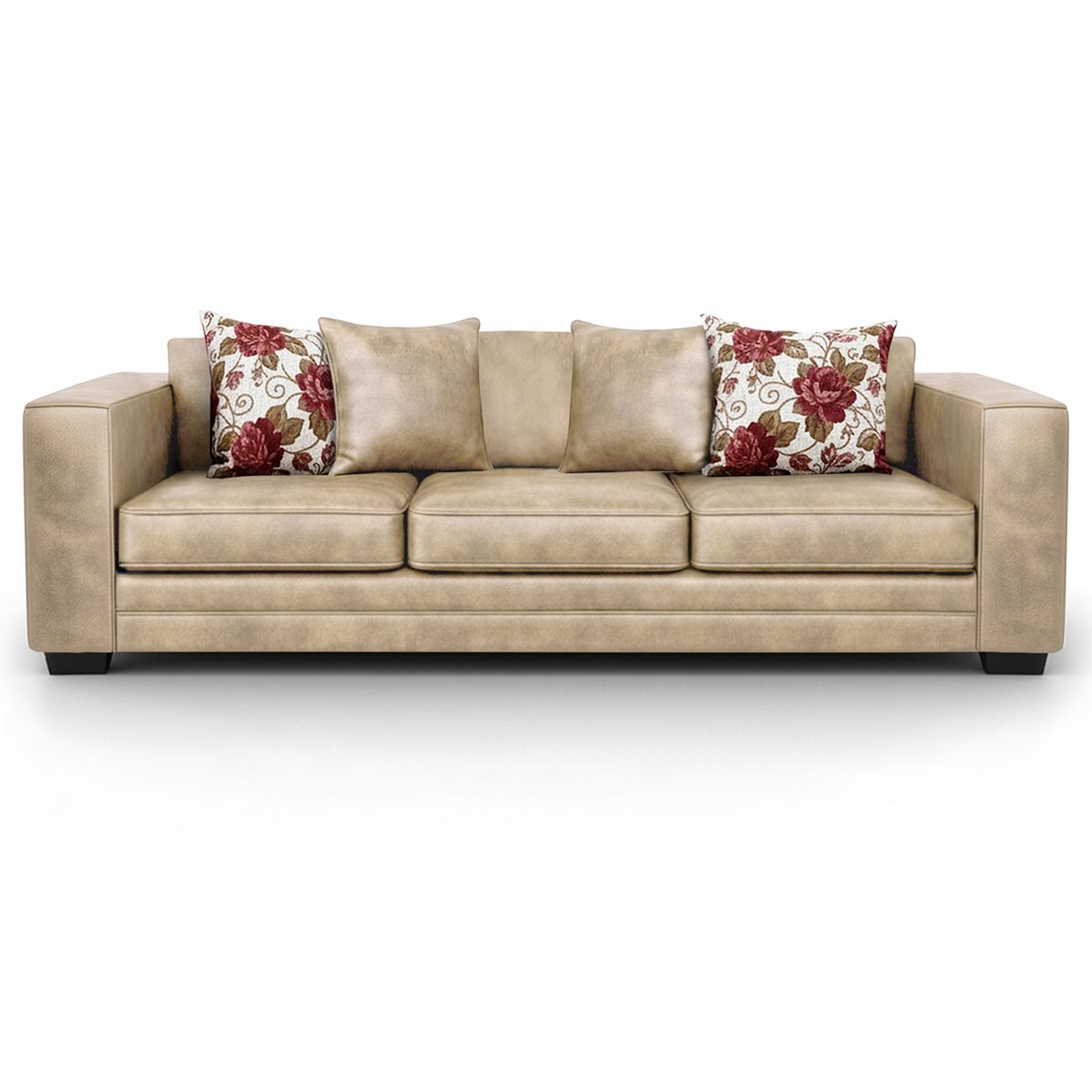 AMERICA DECORA - Sofá 4 Cuerpos XL Con Resorte Estructural Palazzo Envejecido