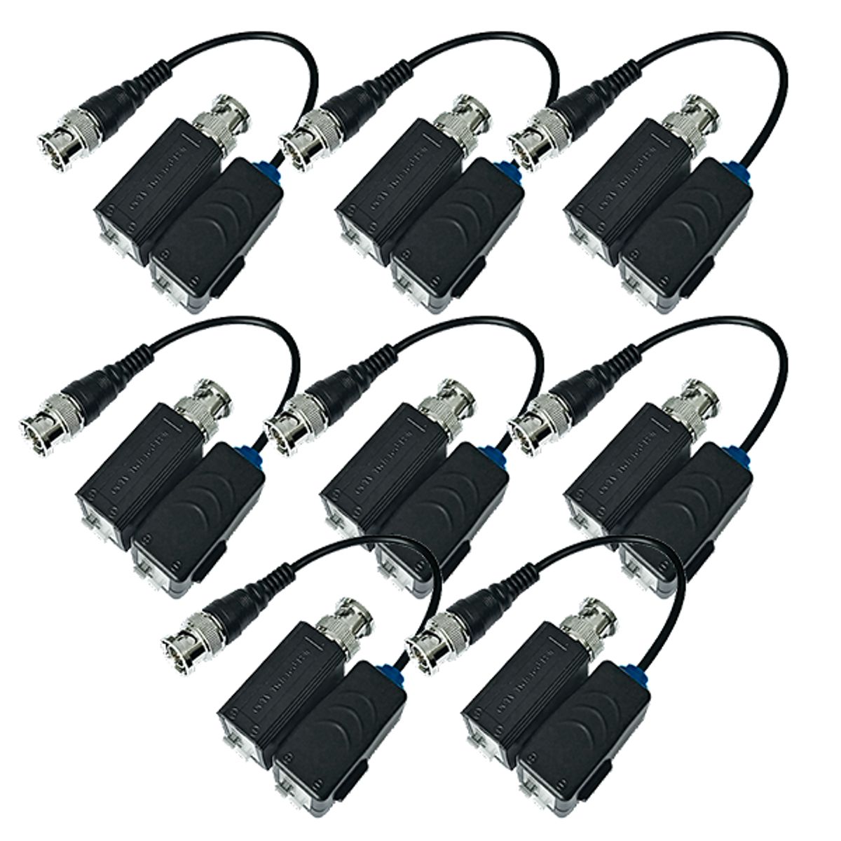 GENERICO - Kit 8 Video Balun Folksafe HD Pasivo BNC Plug And Play