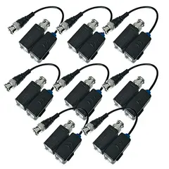 GENERICO - Kit 8 Video Balun Folksafe HD Pasivo BNC Plug And Play