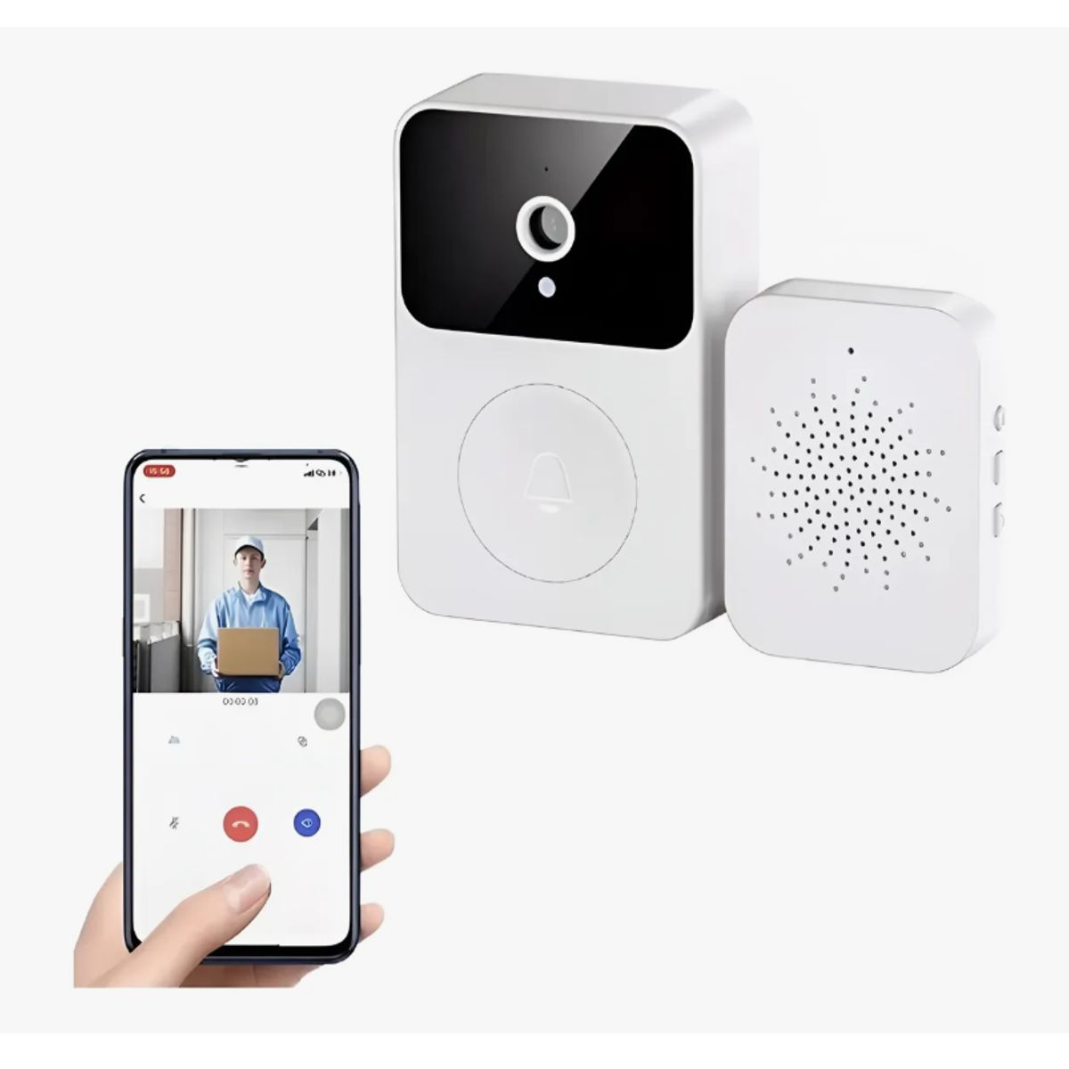 GENERICO - Timbre Wifi Inteligente Video Timbre Inalámbrico