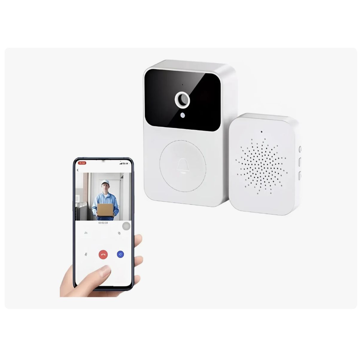 GENERICO - Timbre Wifi Inteligente Video Timbre Inalámbrico