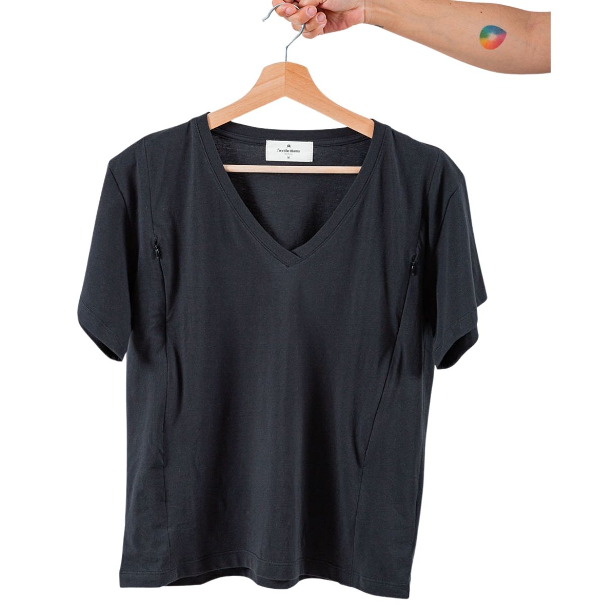 FREE THE MAMA - Polera de Lactancia Cierres Invisibles Cuello V