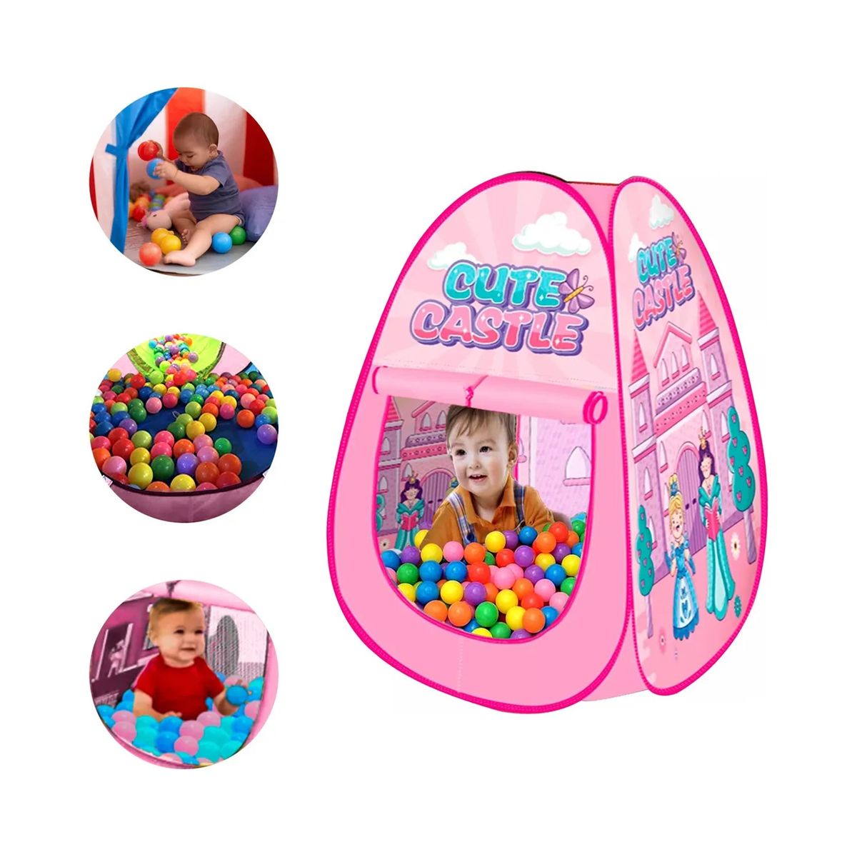 GENERICO - Juguete Piscina de Pelotas Para Niños 100 Pelotas Carpa