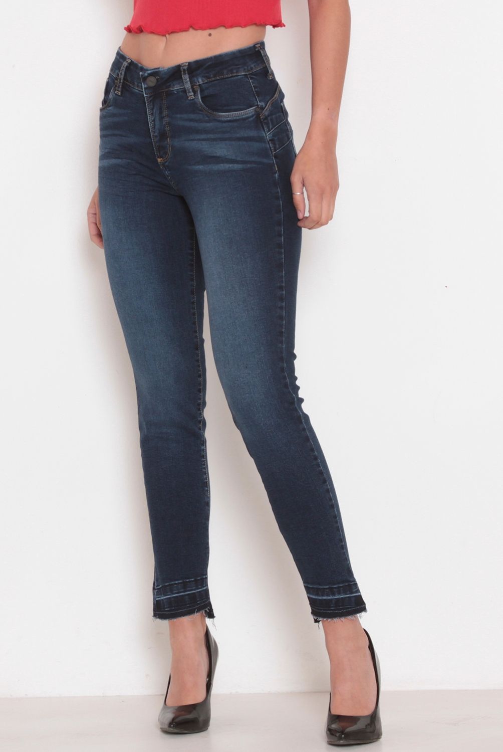 WADOS - Jeans Regular Tiro Alto Mujer