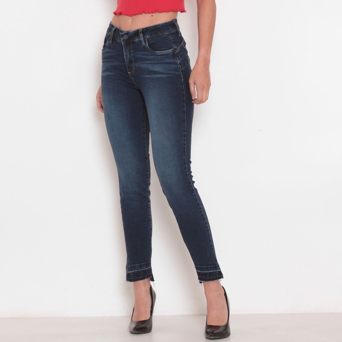WADOS - Jeans Regular Tiro Alto Mujer