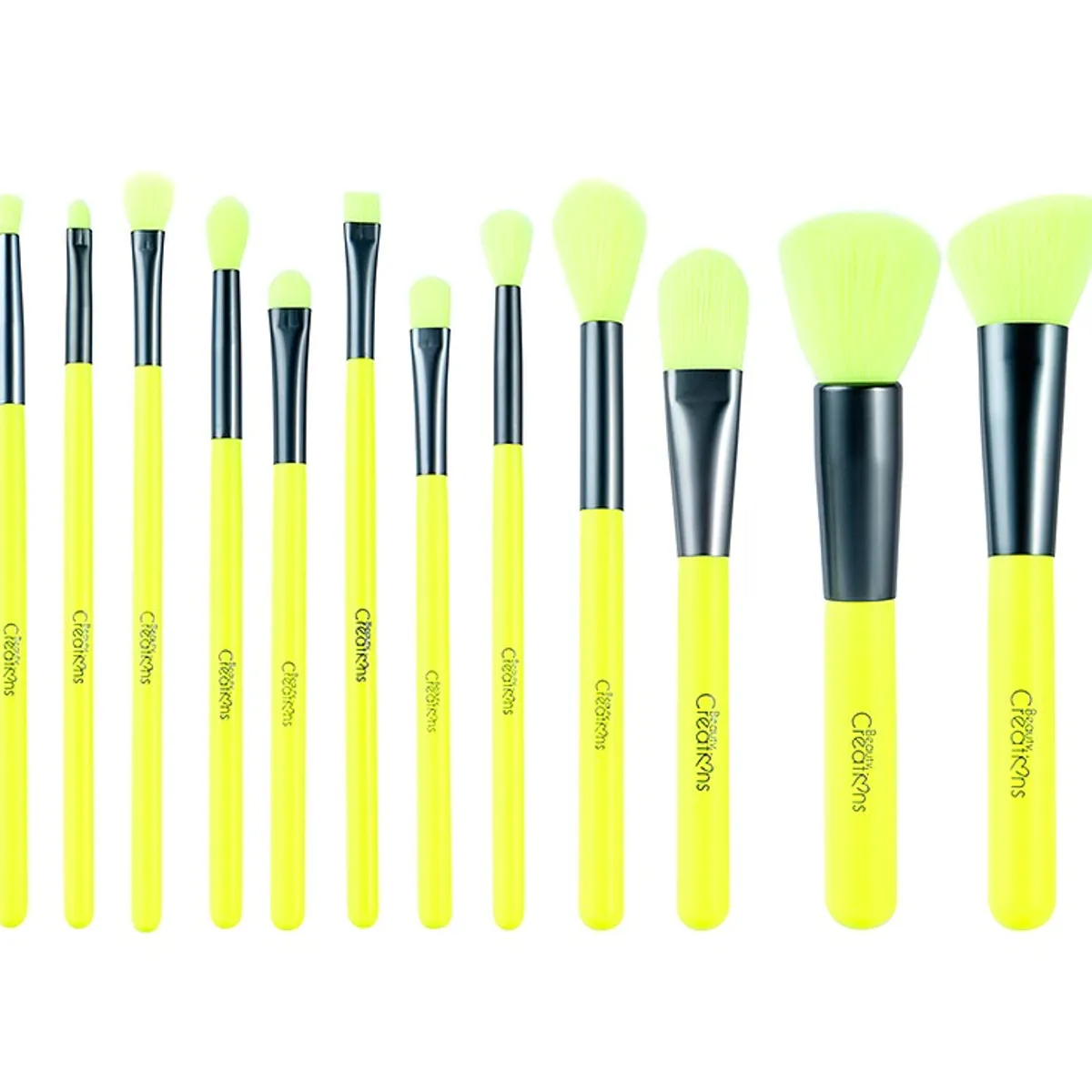 BEAUTY CREATIONS - Set De 15 Brochas Beauty Creations Amarillo Neon Boujee