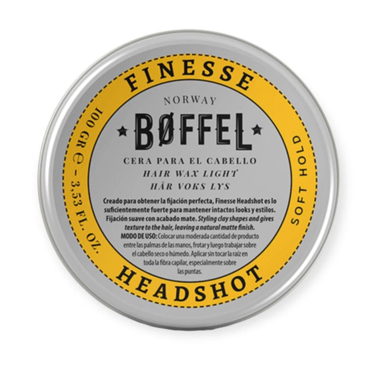 BOFFEL - BOFFEL® Hair Wax Soft Hold Cera Finesse Headshot 100gr