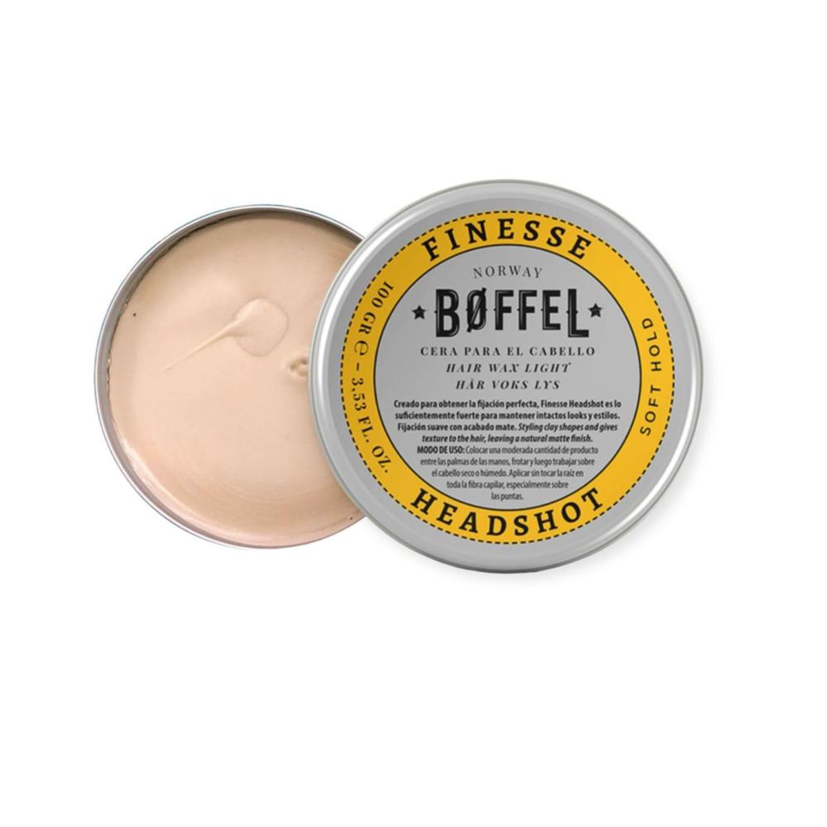 BOFFEL - BOFFEL® Hair Wax Soft Hold Cera Finesse Headshot 100gr