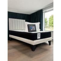 Combo Cama 1.5 Plaza Crudo + Respaldo Maranatha