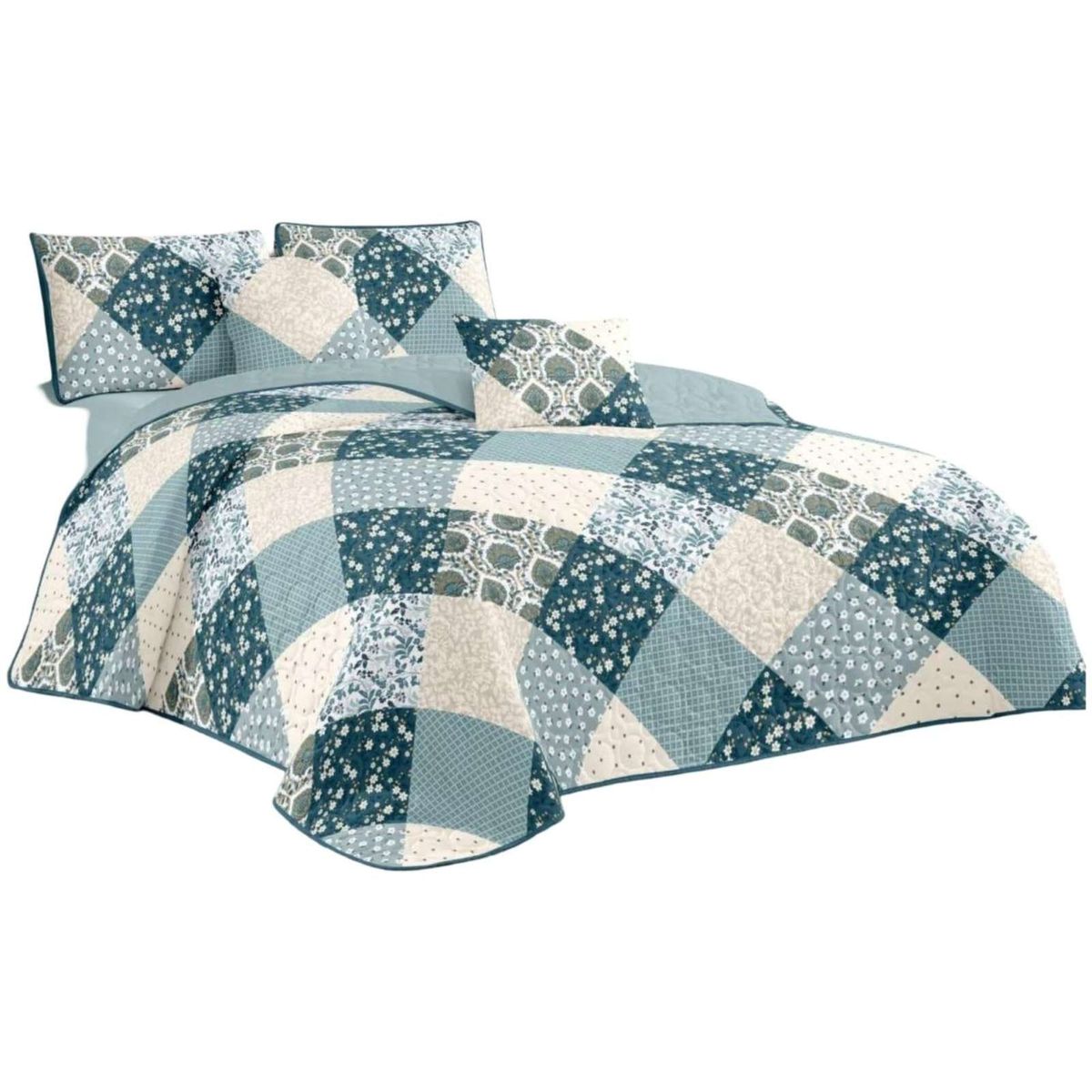 GENERICO - quilt cubrecama verano plaza y media V01