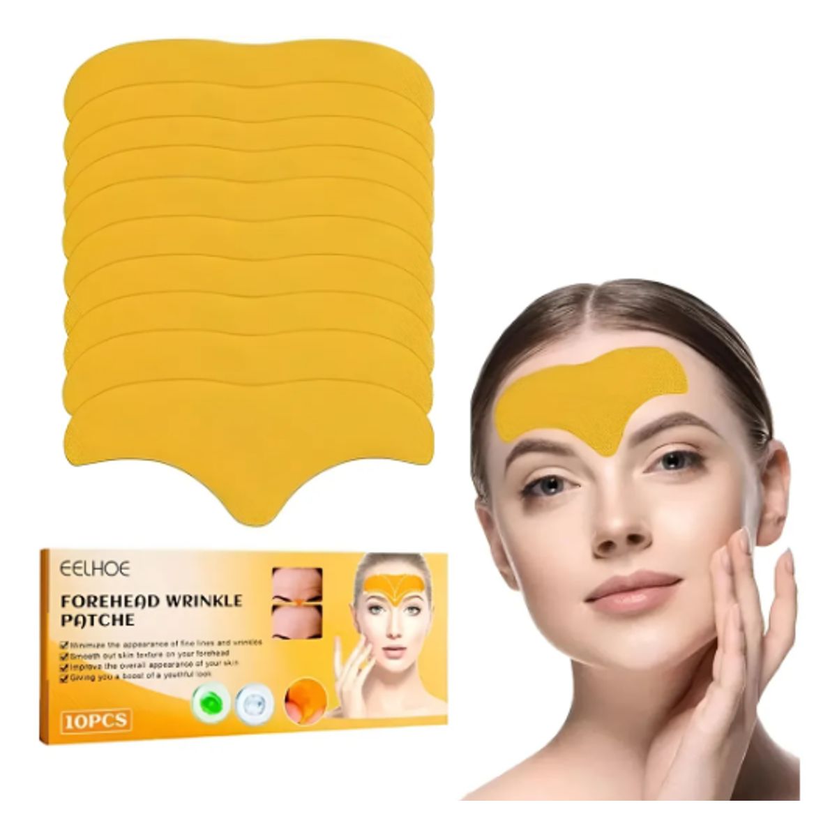 GENERICO - Parches Antiarrugas Para La Frente 10 Unidades