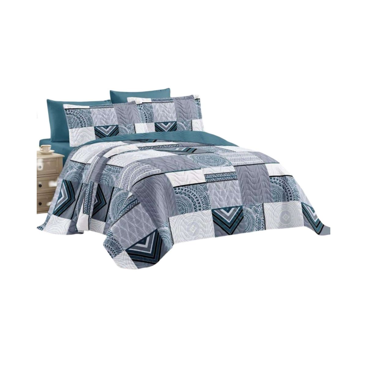 GENERICO - quilt cubrecama verano king V07