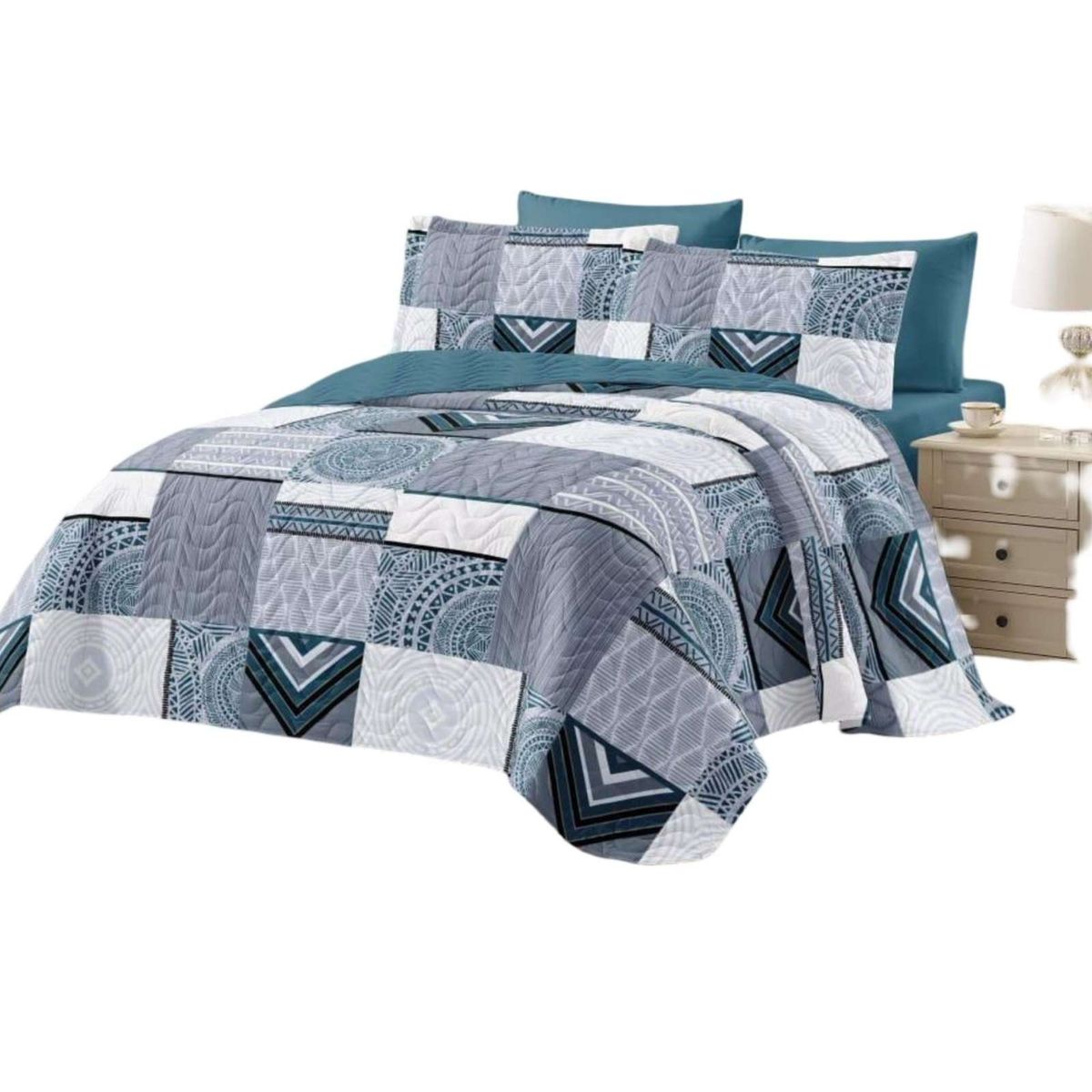 GENERICO - quilt cubrecama verano king V07