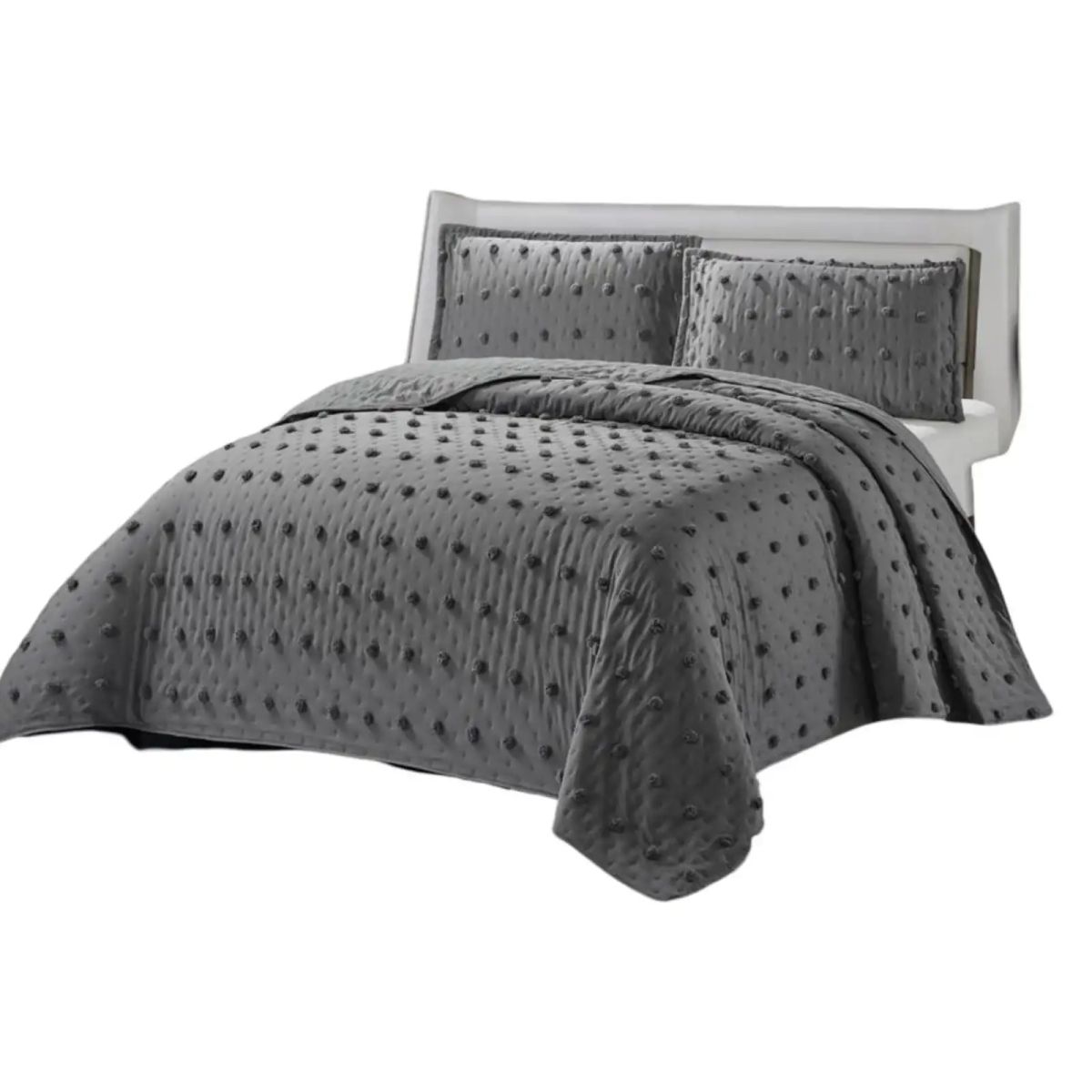 GENERICO - quilt cubrecama TUFTING DE LUJO SUAVE PLAZA Y MEDIA T03