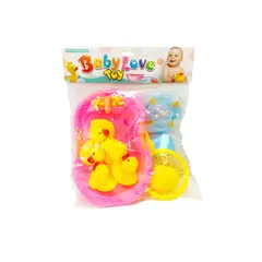 GENERICO - Juguete hora de baño con patitos de hule 2213cm