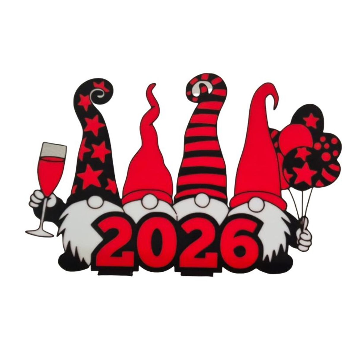 Decoracion Cartel - Año Nuevo 2026, marca GENERICO - Foto 2