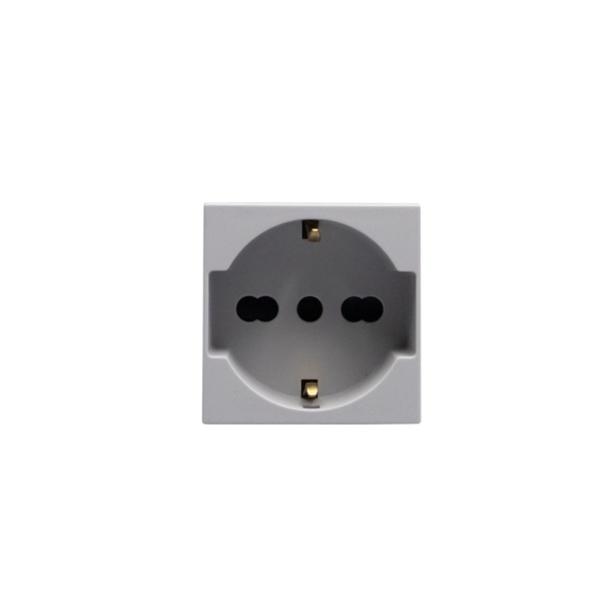BTICINO - Módulo Toma Universal Bticino 2P+T 10-16A Schuko Gris MatixGO