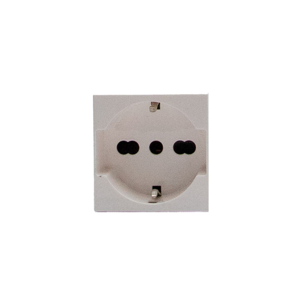 BTICINO - Módulo Toma Universal Bticino 2P+T 10-16A Schuko Blanco MatixGO
