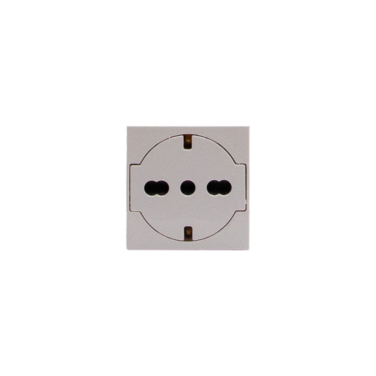 BTICINO - Módulo Toma Universal Bticino 2P+T 10-16A Schuko Flat Blanco MatixGO