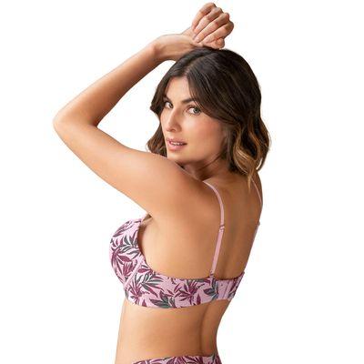 Imagen 2 del producto Sostén de Doble Realce 091156 Estampado Hojas