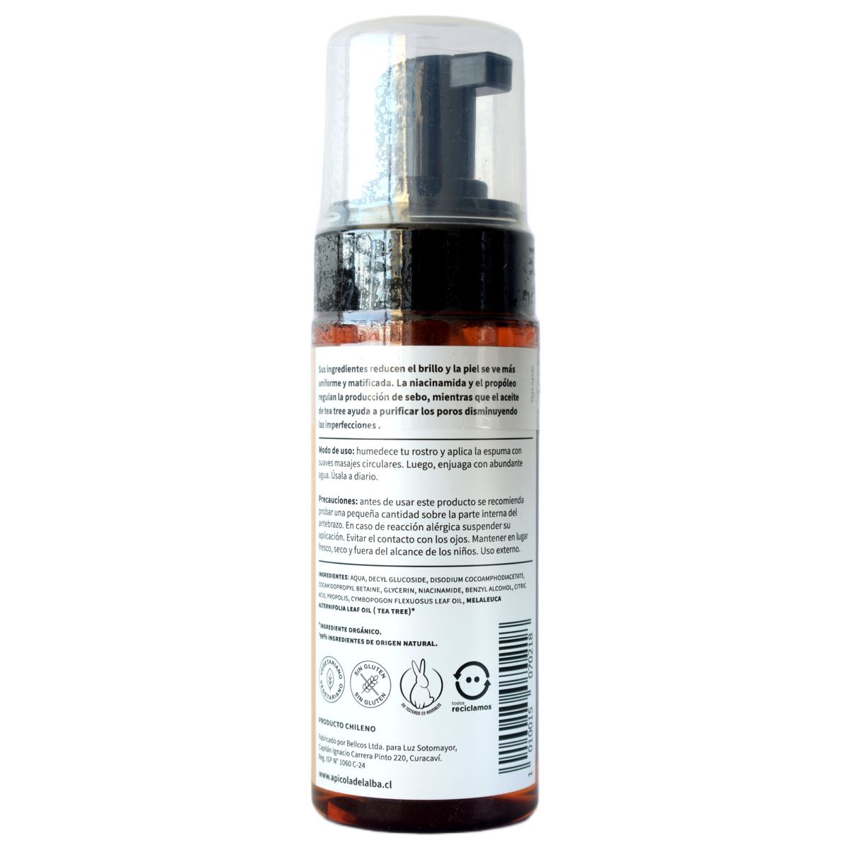 ALBA - Espuma Limpiadora Facial Vegana Del Alba Piel Grasa 150ml