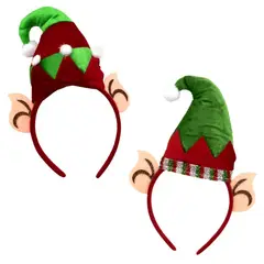 GENERICO - CINTILLO ESPUMA ELFO X1UNI NAVIDAD