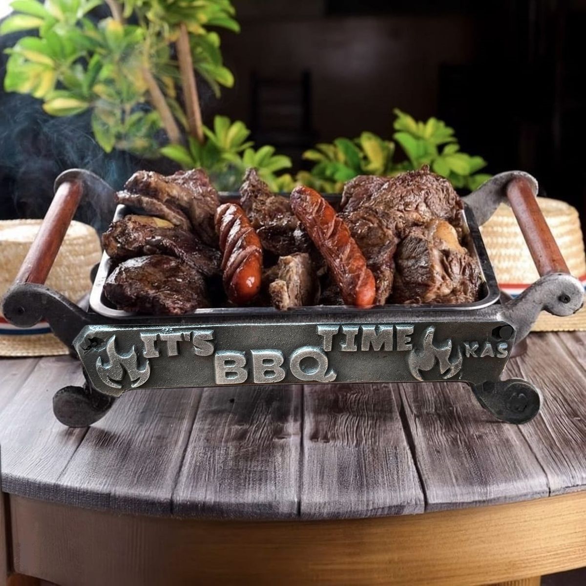 KAS - Parrilla Brasero para Mesa Its BBQ Time