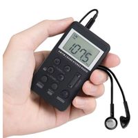 Radio portatil AM FM Digital con Audifonos recagable bolsillo Goforit