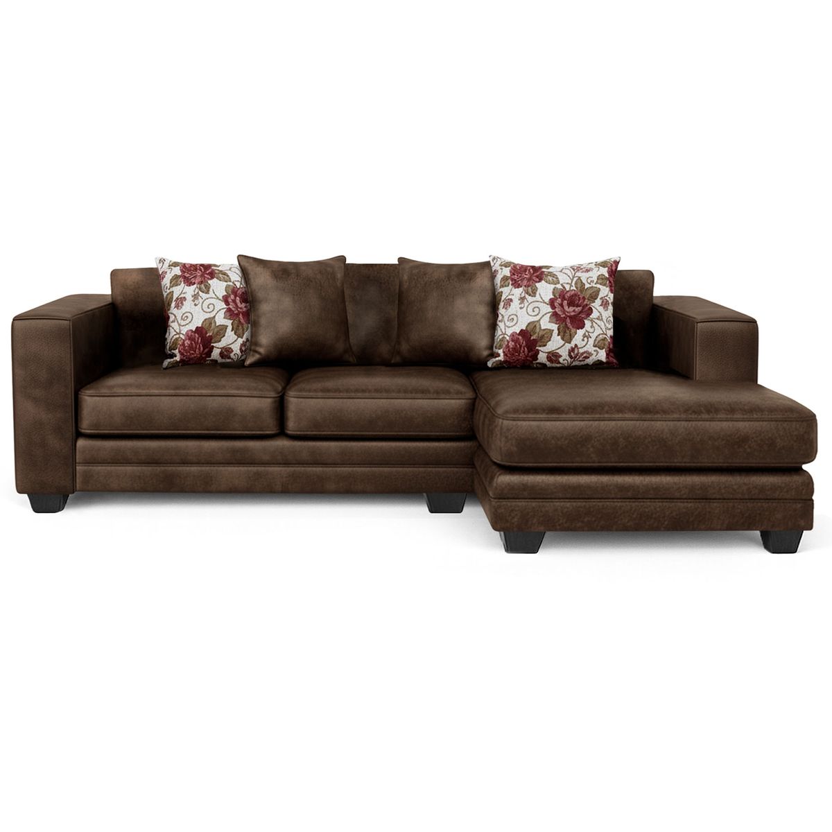 AMERICA DECORA - Sofá Seccional Derecho 4 Cuerpos XL Con Resorte Estructural Palazzo Envejecido