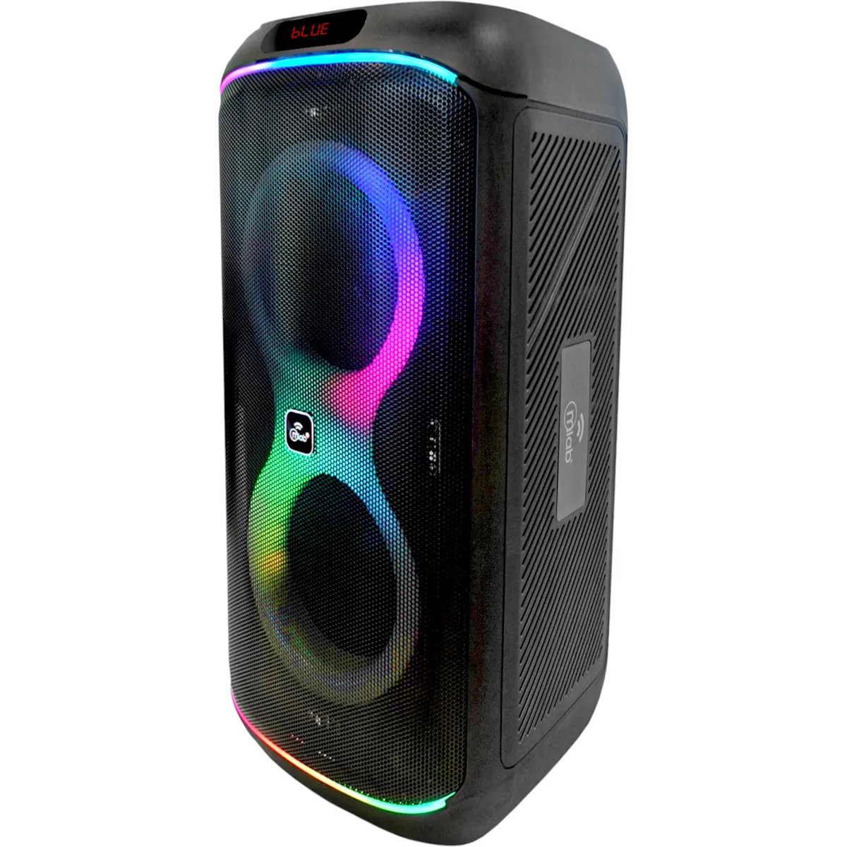 MLAB - Parlante Karaoke 6" Flaming Party Bass Black MicWireless 45W RMS Bluetooth TWS