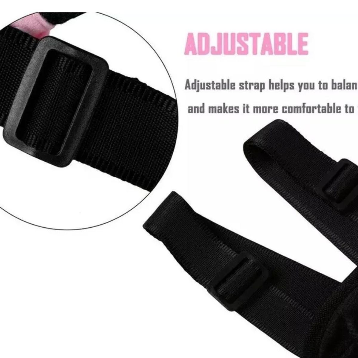 GENERICO - Bolso Transportador Para Mascota Pecho Espalda L Rosa