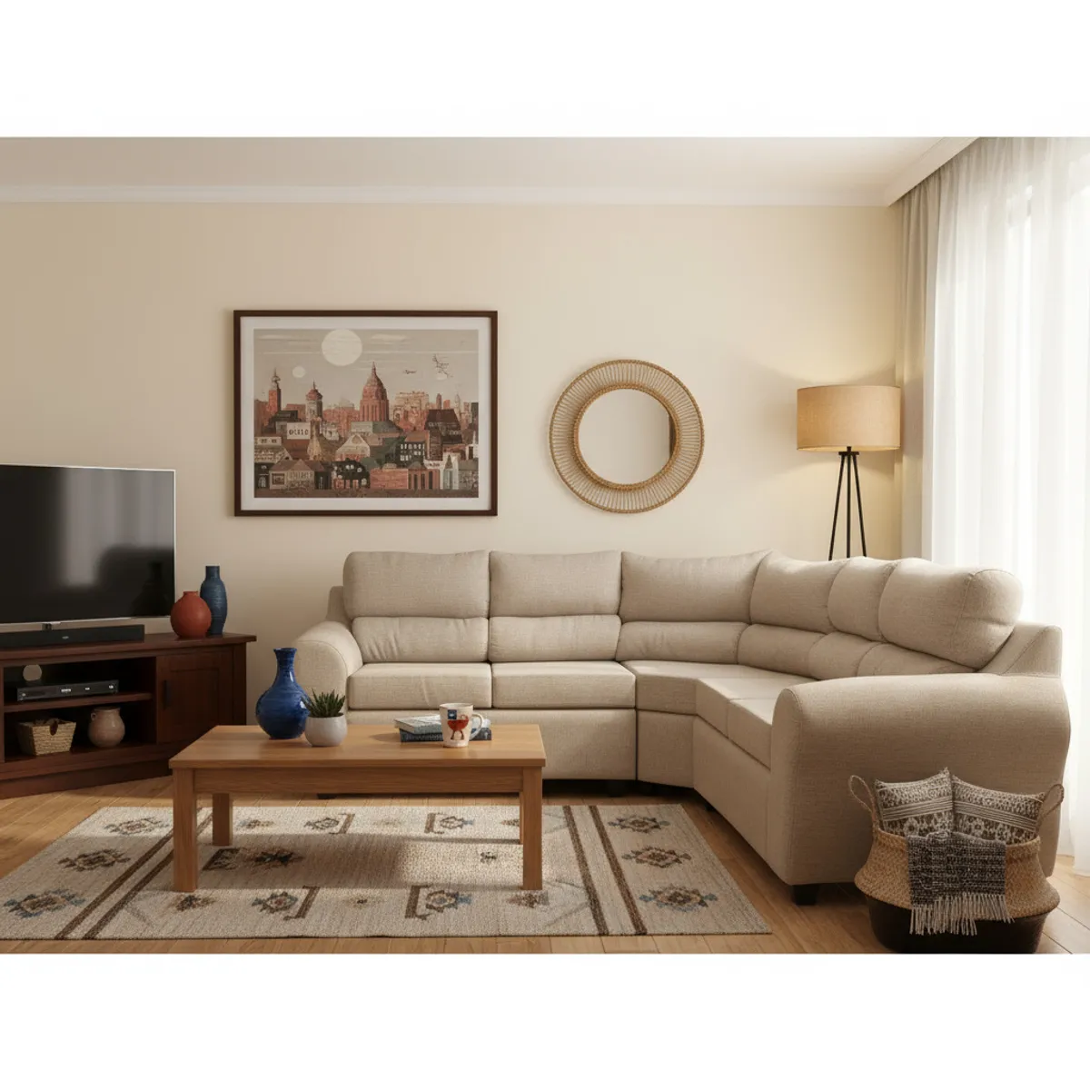 MEXX MUEBLES - Sofá Seccional Dubai 5 Cuerpos