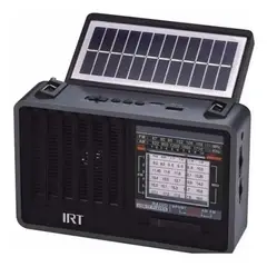 IRT - Radio Solar Recargable Con Lampara 8 Bandas