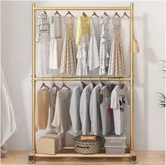 GENERICO - PERCHERO DOBLE METALICO TUBO GRUESO